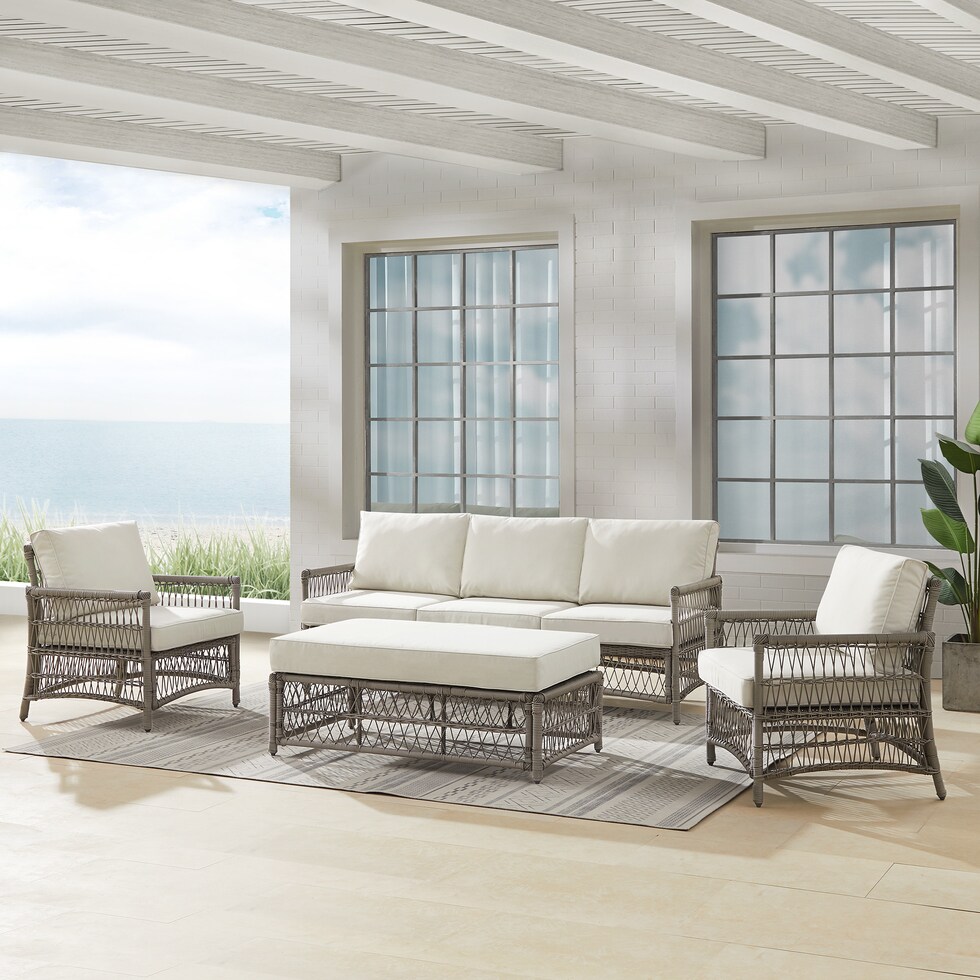 lakeline brown and cream  pc outdoor living   