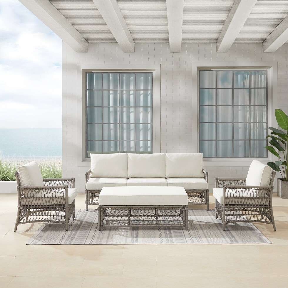 lakeline brown and cream  pc outdoor living   