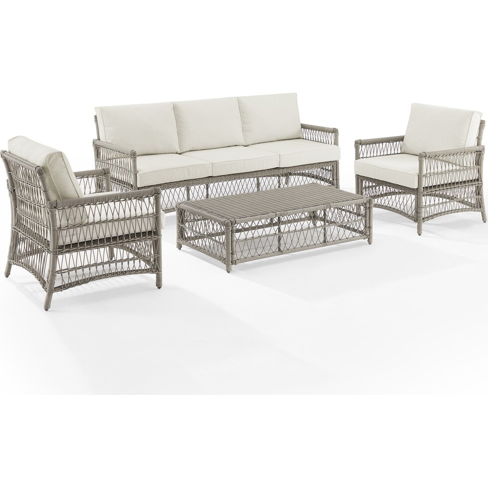 lakeline brown and cream  pc outdoor living   