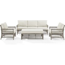 lakeline brown and cream  pc outdoor living   