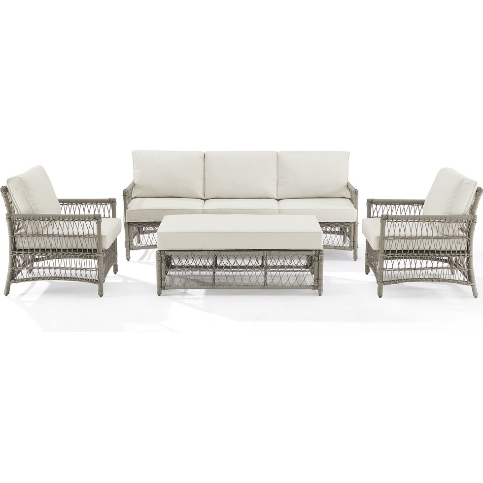 lakeline brown and cream  pc outdoor living   