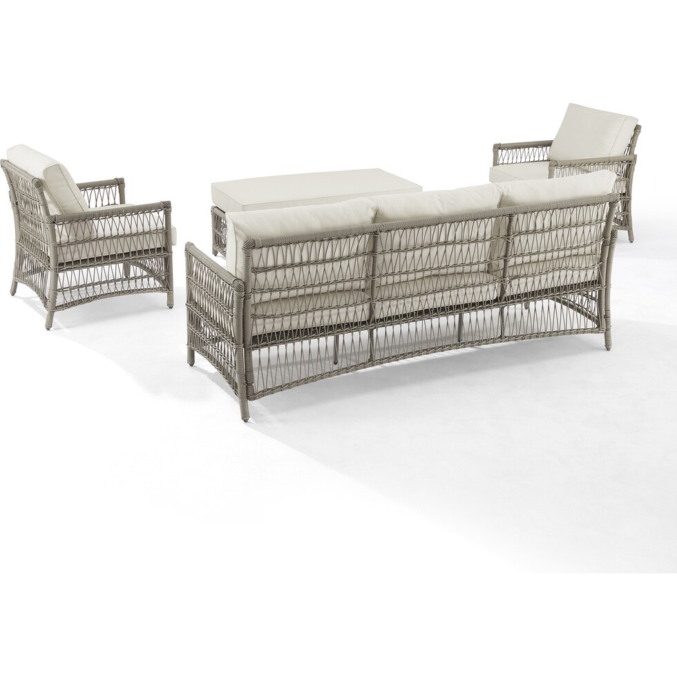 lakeline brown and cream  pc outdoor living   