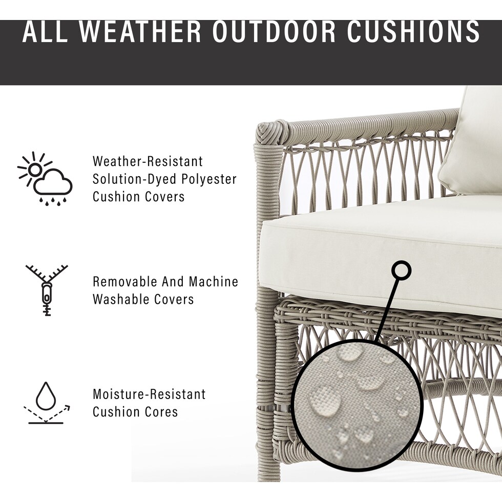lakeline brown and cream  pc outdoor living   
