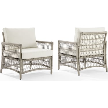 Lakeline Outdoor Set of 2 Lounge Chairs