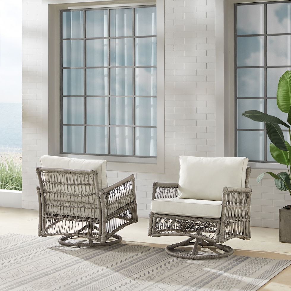 lakeline brown and cream outdoor chair   