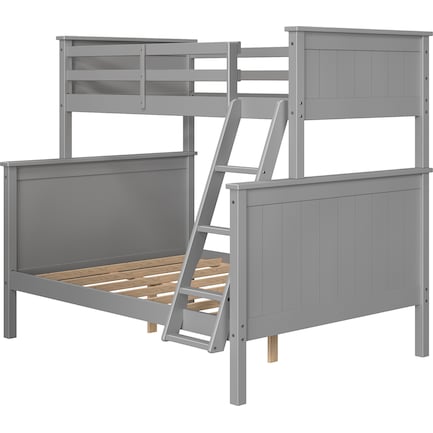 Lakelyn Twin Over Full Bunk Bed - Gray