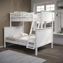 lakelyn white twin over full bunk bed   
