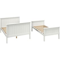 lakelyn white twin over full bunk bed   