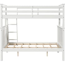 lakelyn white twin over full bunk bed   