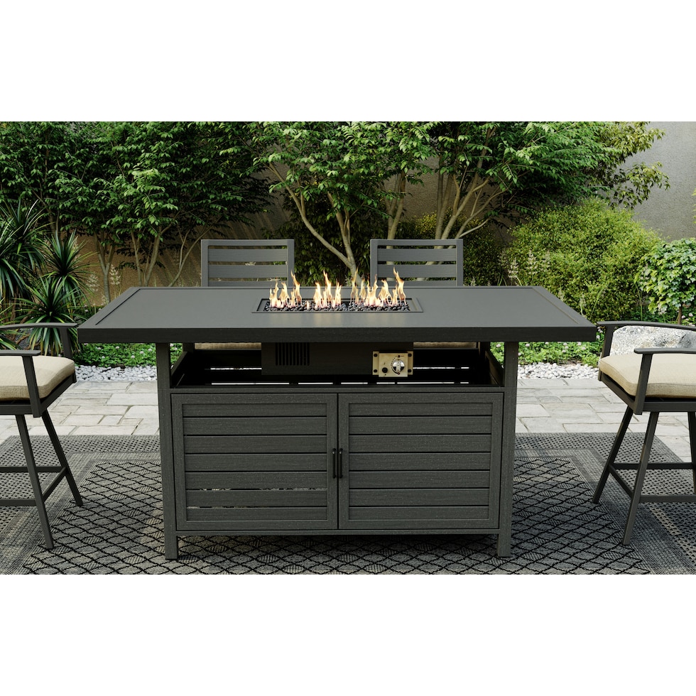 lakeway gray fire table   