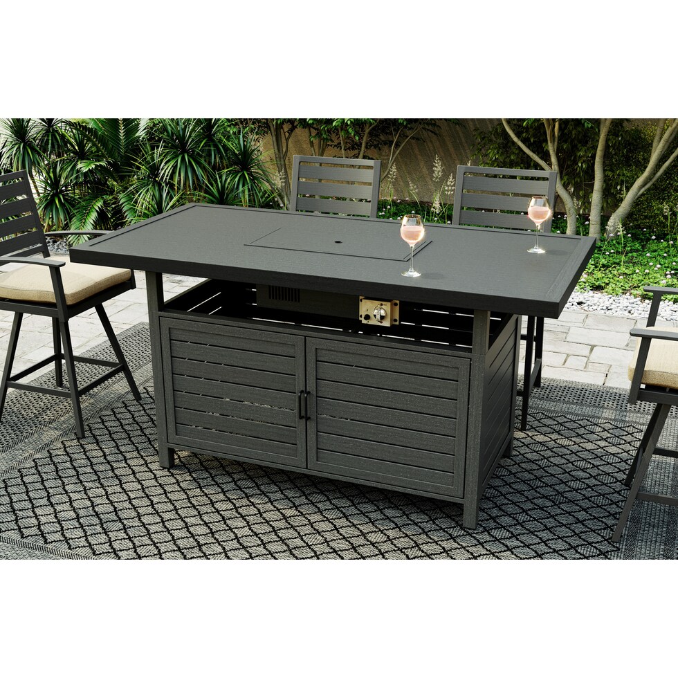 lakeway gray fire table   