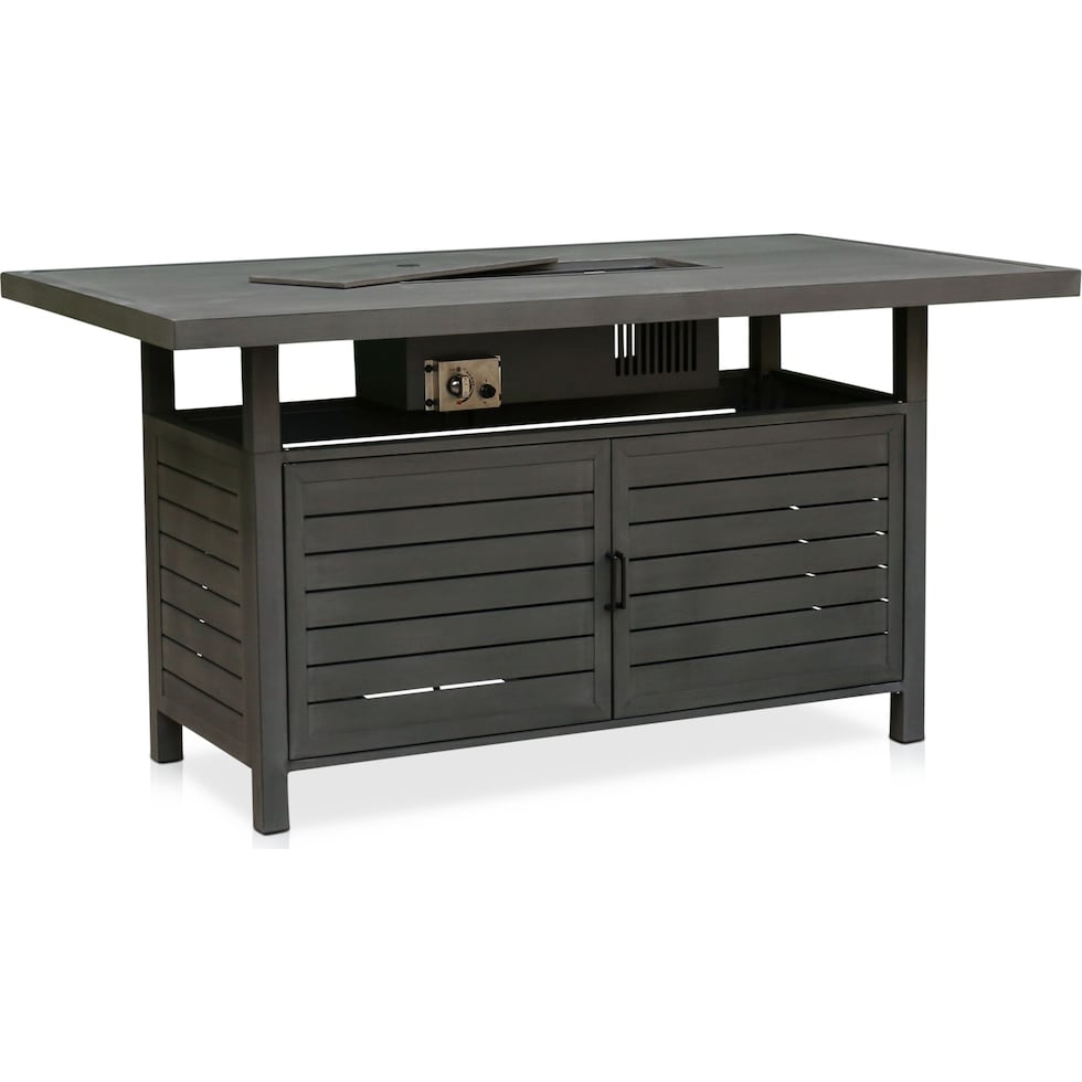 lakeway gray fire table   
