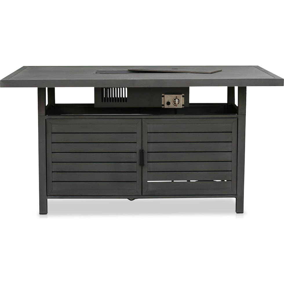 lakeway gray fire table   