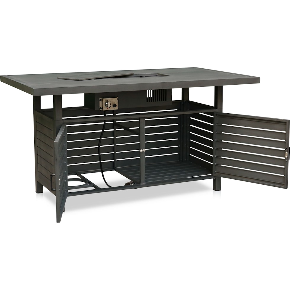 lakeway gray fire table   