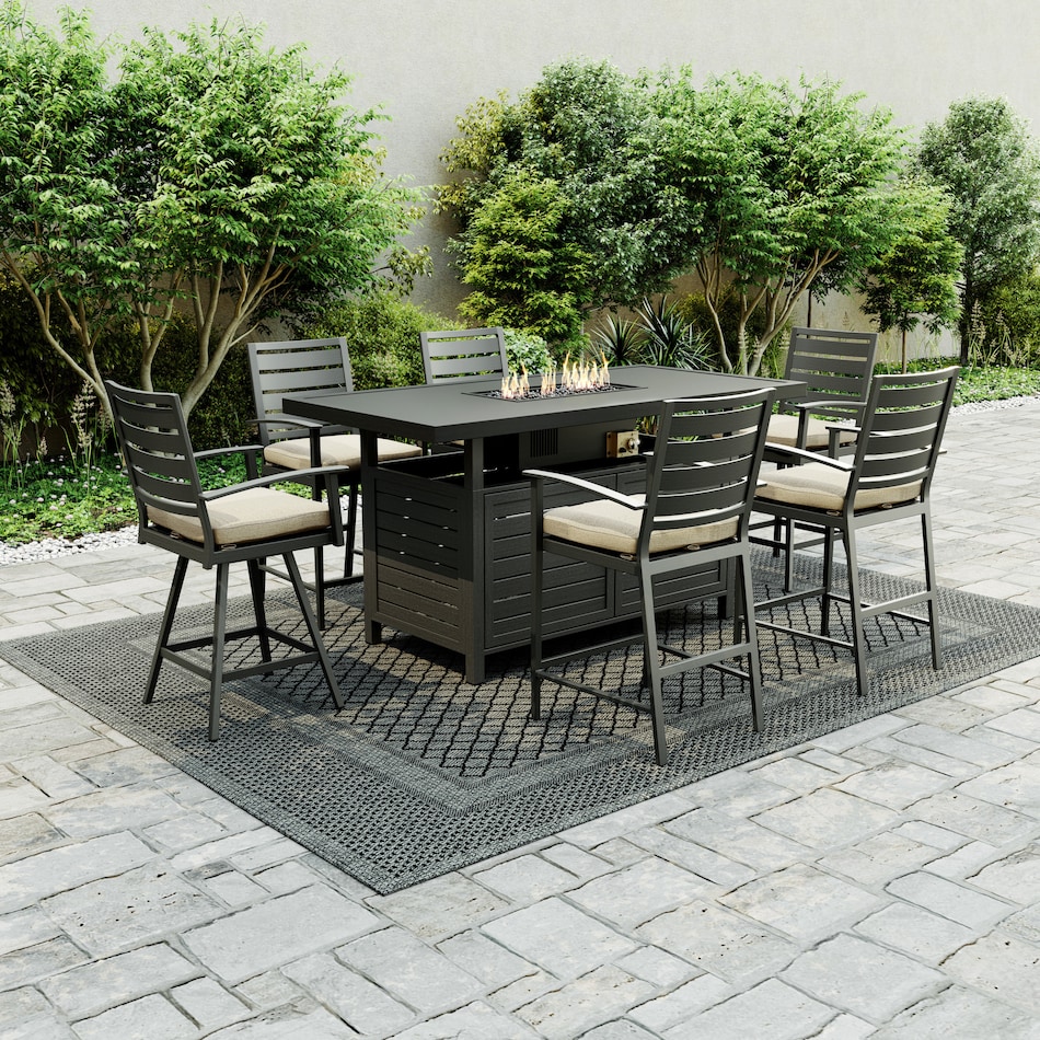 lakeway gray outdoor dinette   