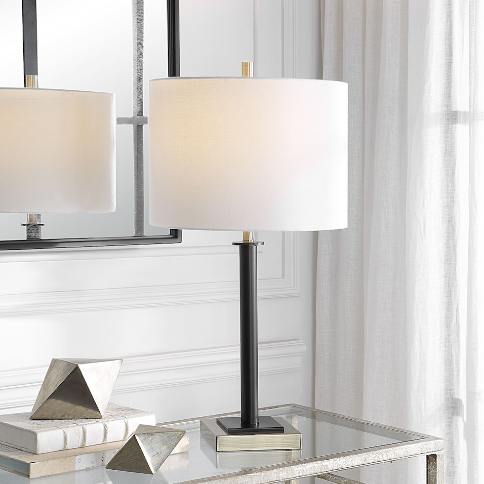 lalani black table lamp   