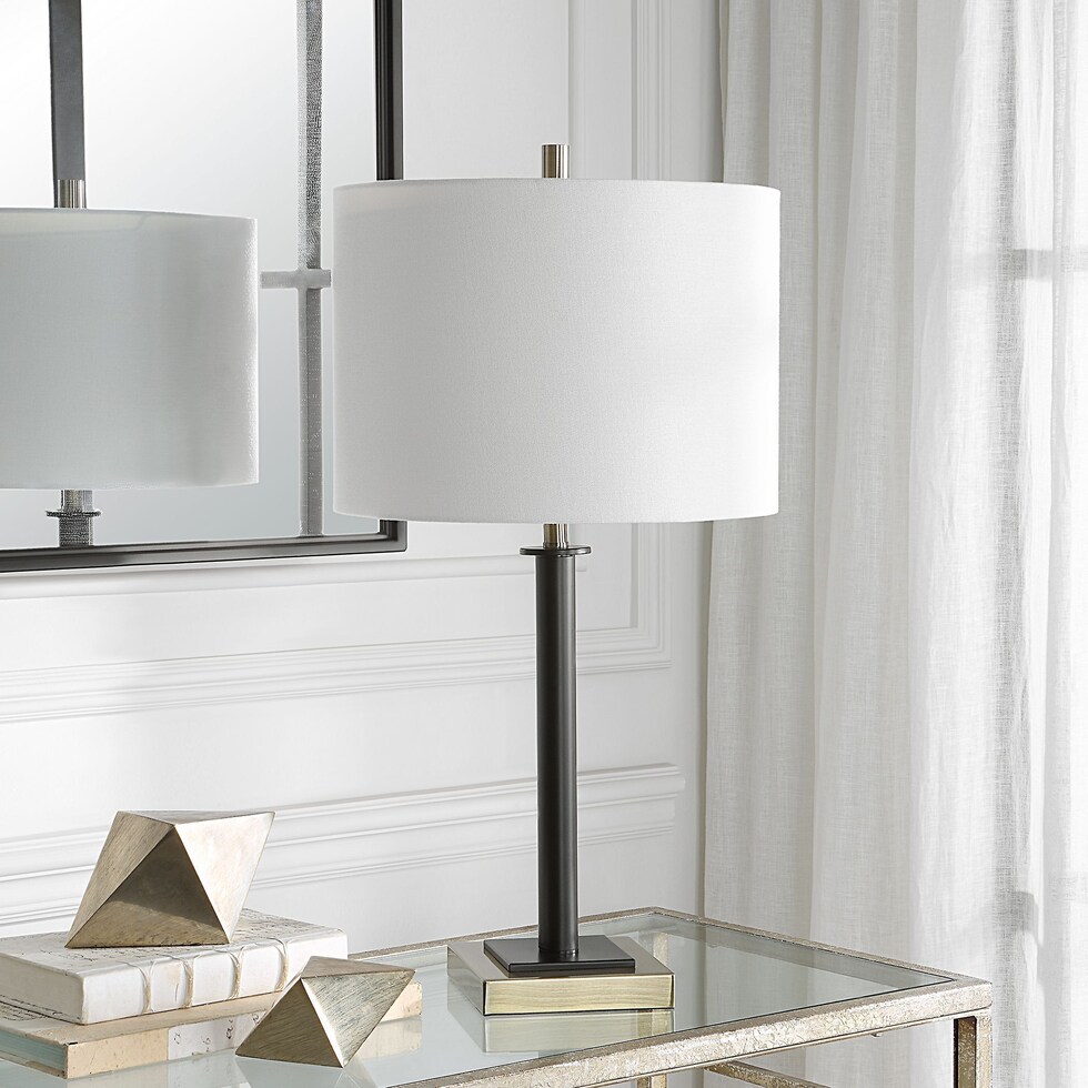 lalani black table lamp   