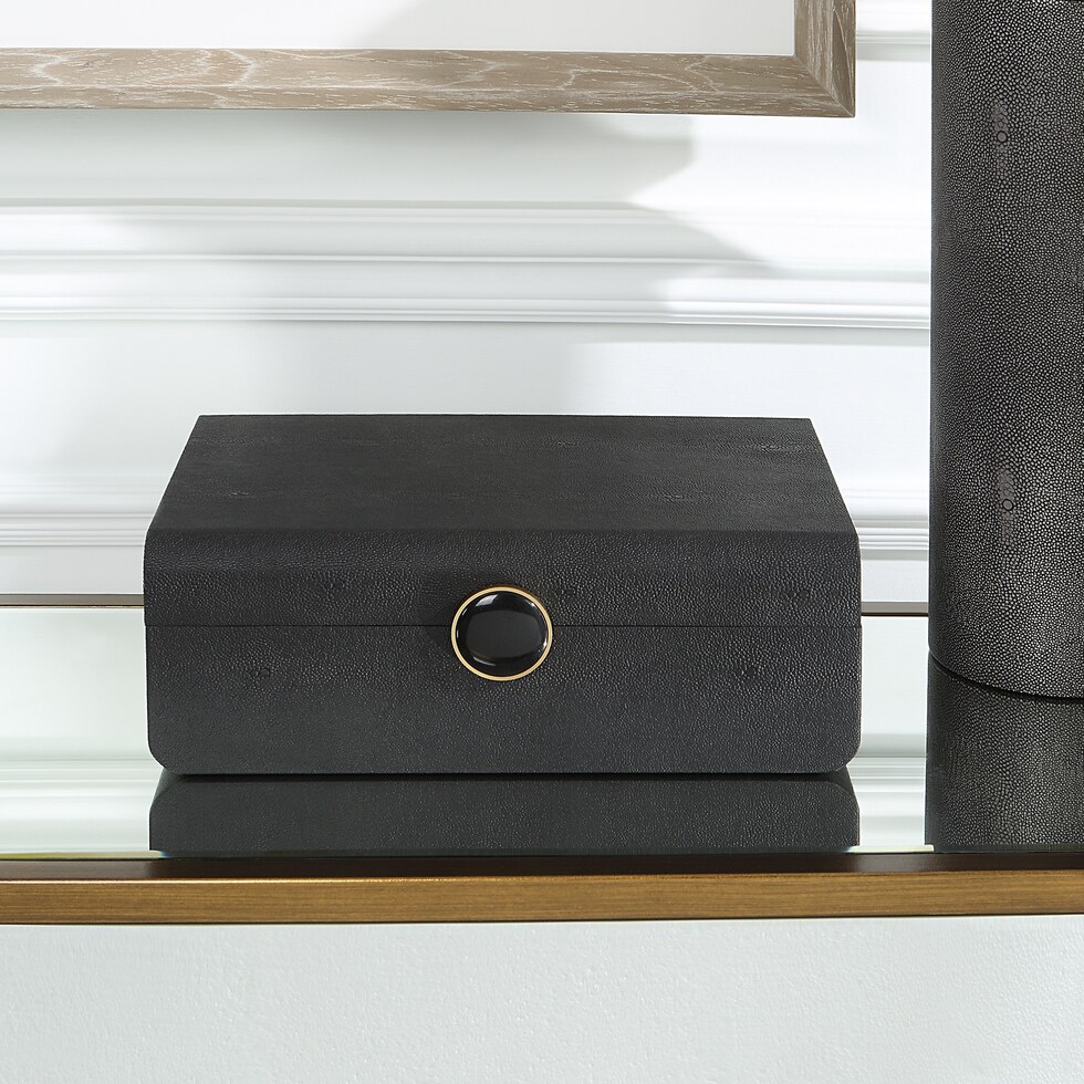 lalique black decorative box   