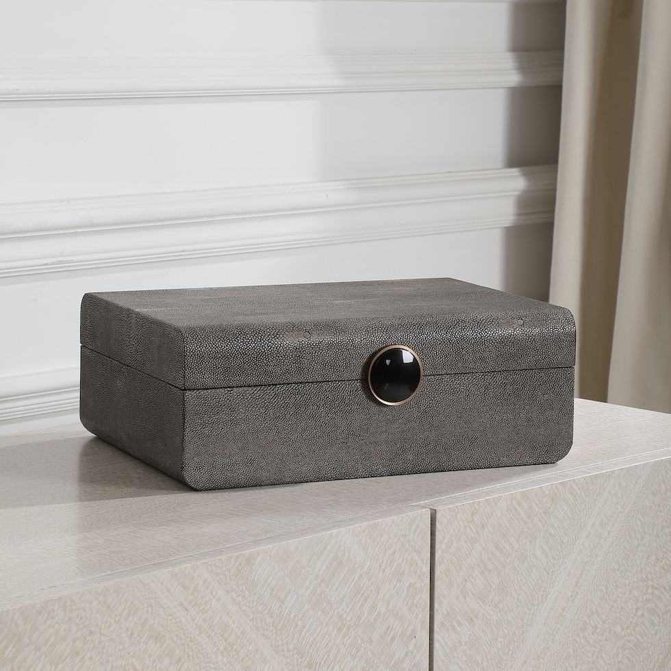 lalique gray decorative box   