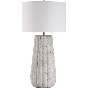 Zaya Table Lamp - Weathered Stone