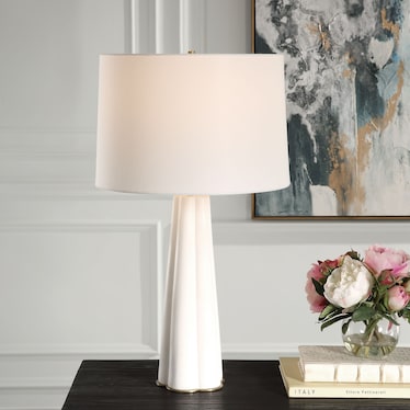Maxton Table Lamp - White/Gold