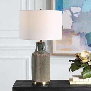 Alaric Table Lamp - Bluish Green