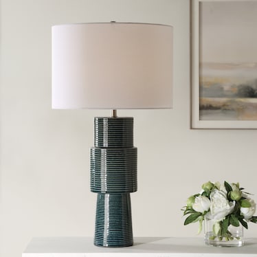 Axton Table Lamp - Teal
