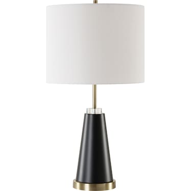 Kekoa Table Lamp - Antique Brass/Black