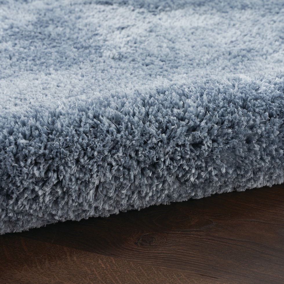 lana shag blue area rug  x    
