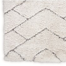 lana shag chevron ivory gray area rug  x    