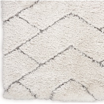 lana shag chevron ivory gray area rug  x    