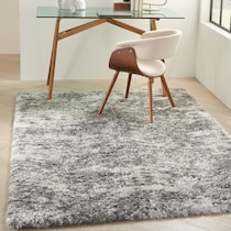 lana shag gray area rug  x    