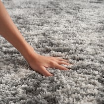 lana shag gray area rug  x    