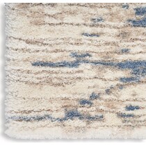 lana shag organic blue gray area rug  x    