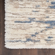 lana shag organic blue gray area rug  x    