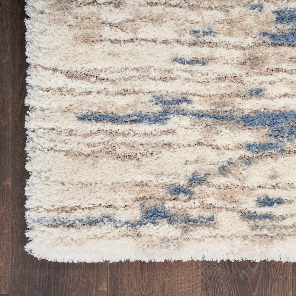 lana shag organic blue gray area rug  x    