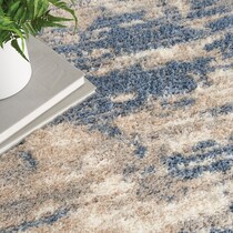 lana shag organic blue gray area rug  x    