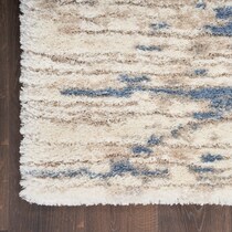 lana shag organic blue gray area rug  x    
