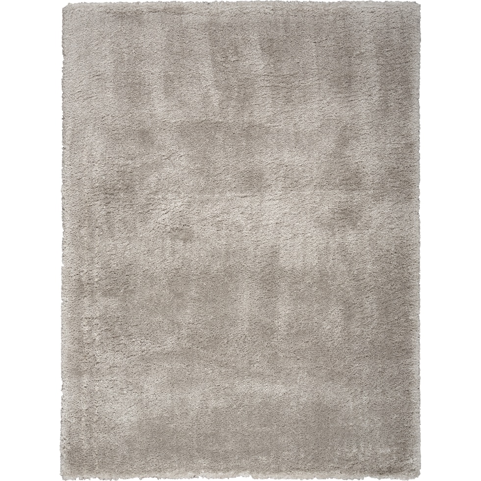 lana shag silver area rug  x    