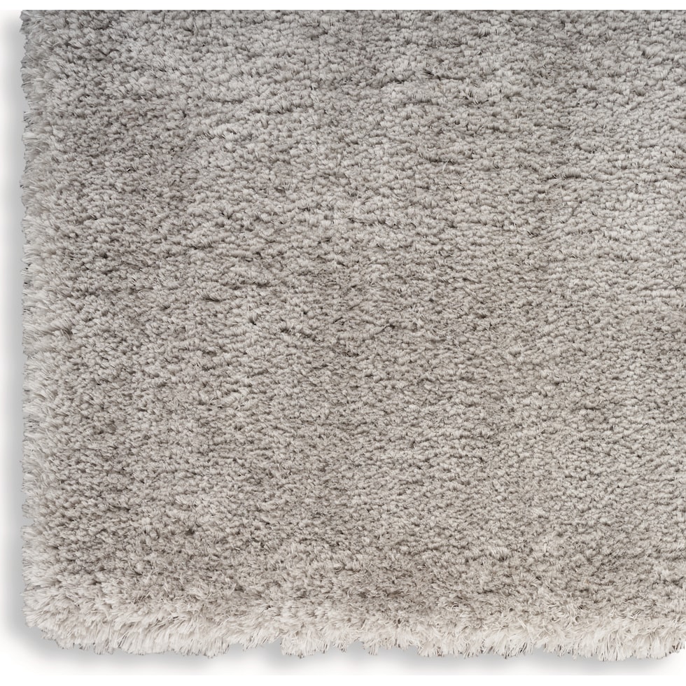 lana shag silver area rug  x    