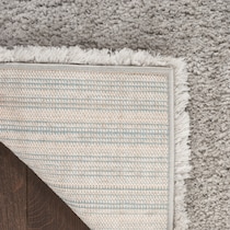 lana shag silver area rug  x    