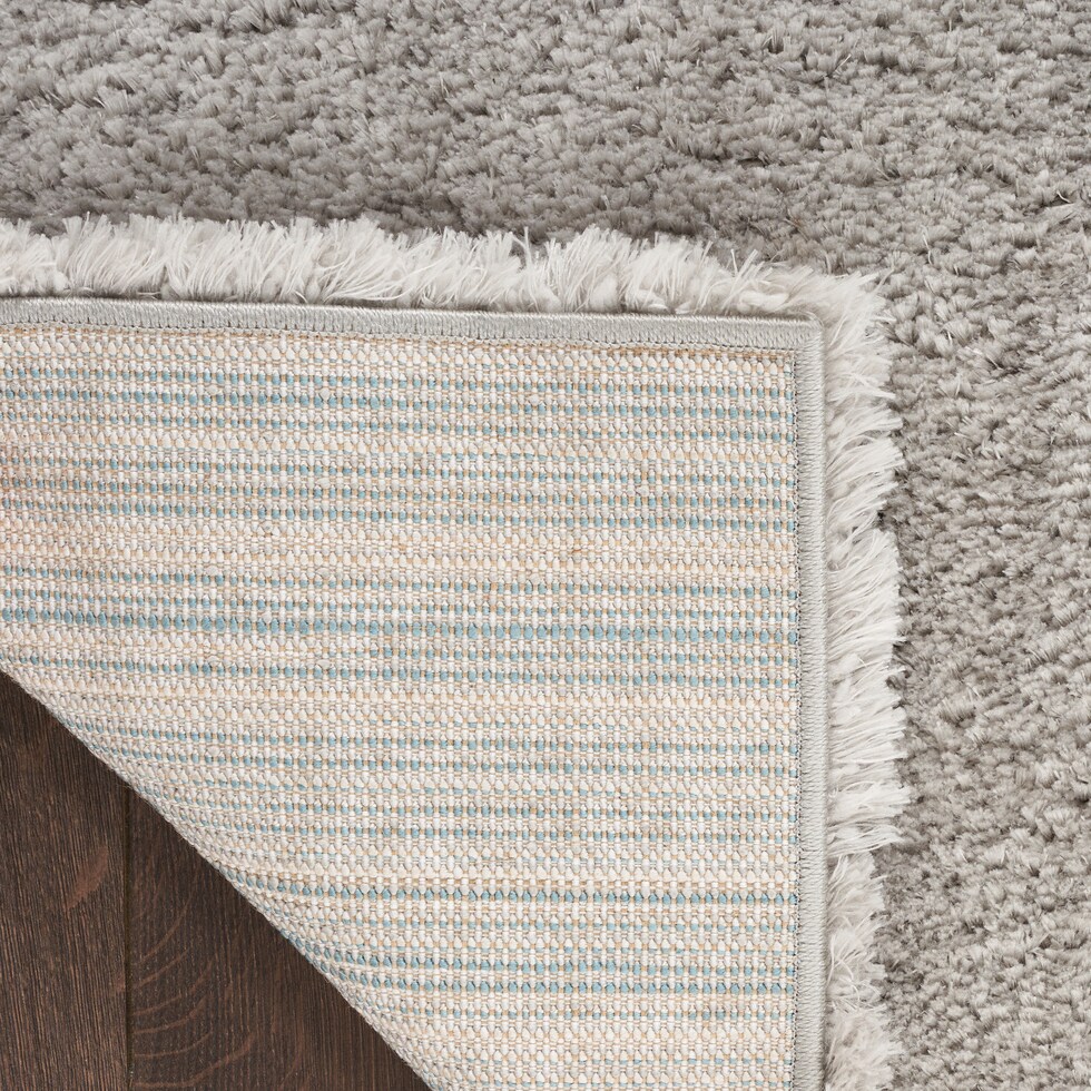lana shag silver area rug  x    