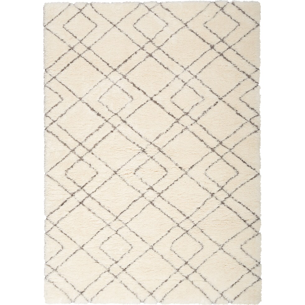 lana shag white area rug  x    