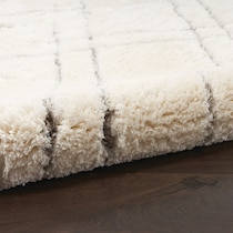 lana shag white area rug  x    
