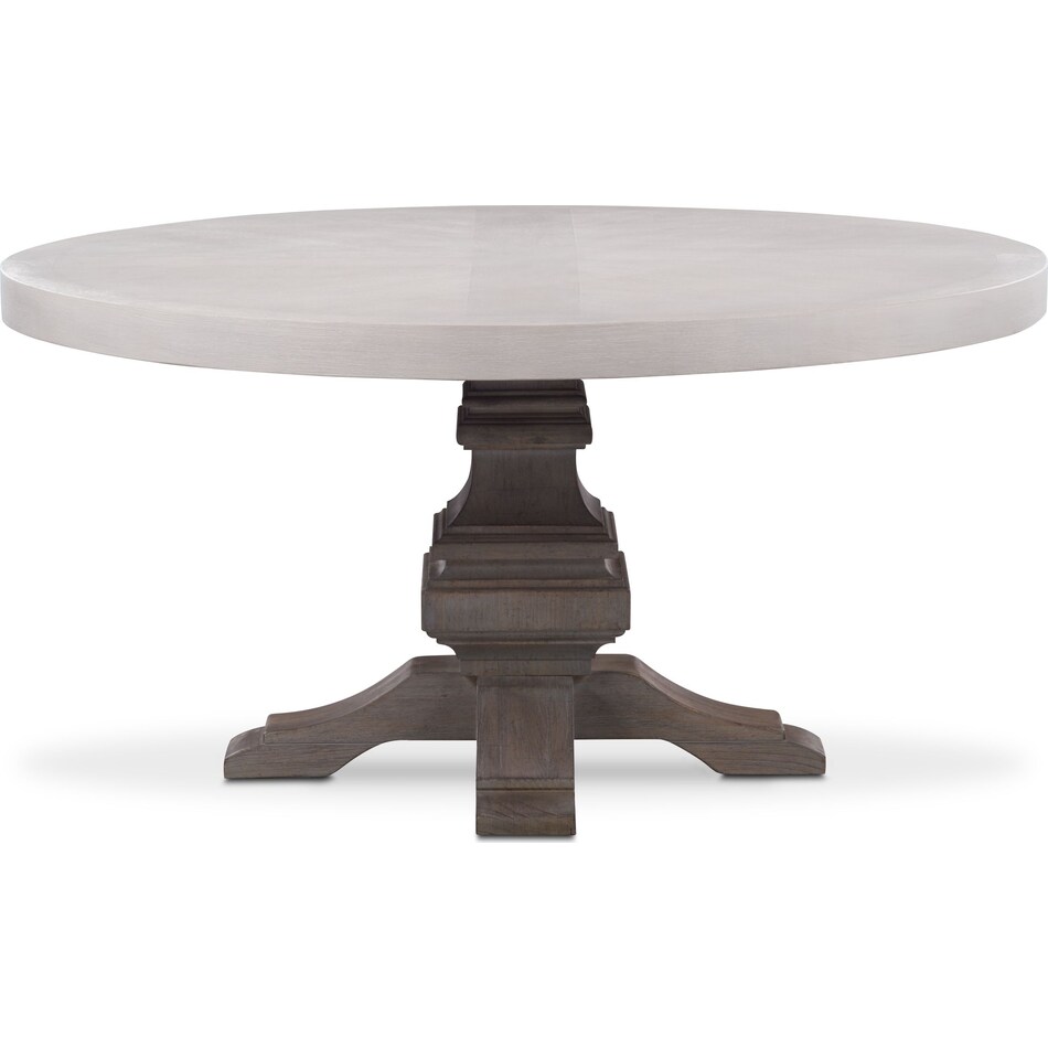 lancaster round dining gray round dining table   