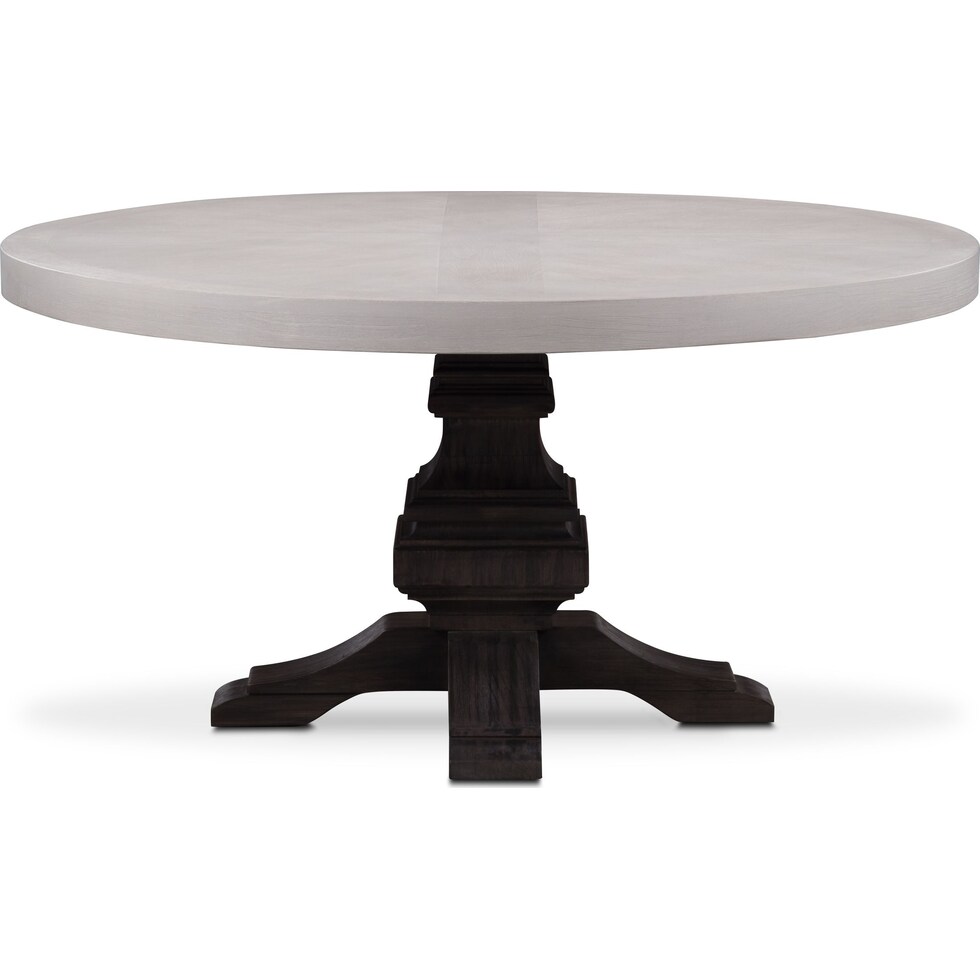 lancaster round dining gray round dining table   
