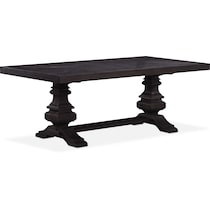 lancaster urn dining dark brown dining table   