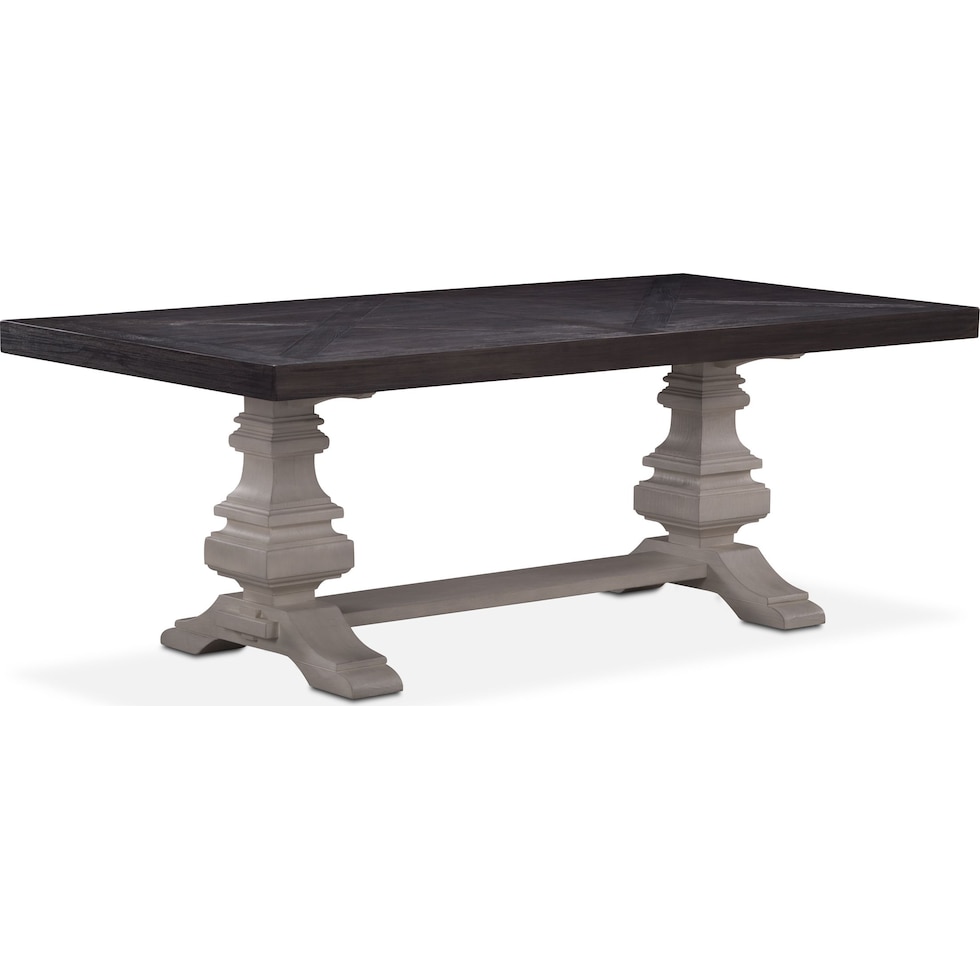 lancaster urn dining dark brown dining table   
