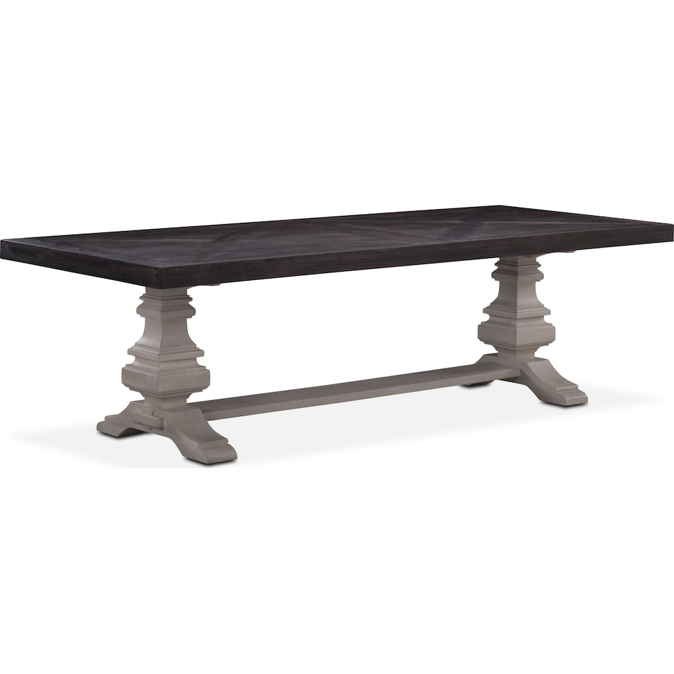 lancaster urn dining dark brown dining table   