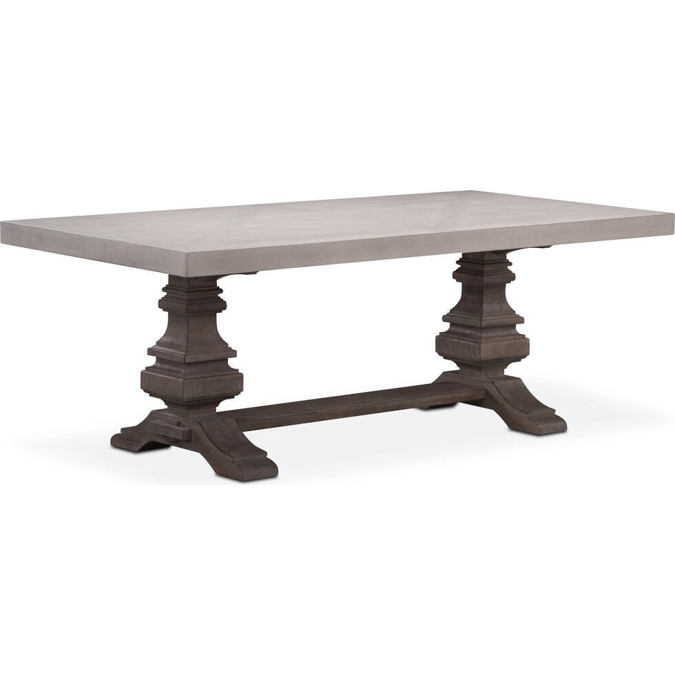 lancaster urn dining gray dining table   